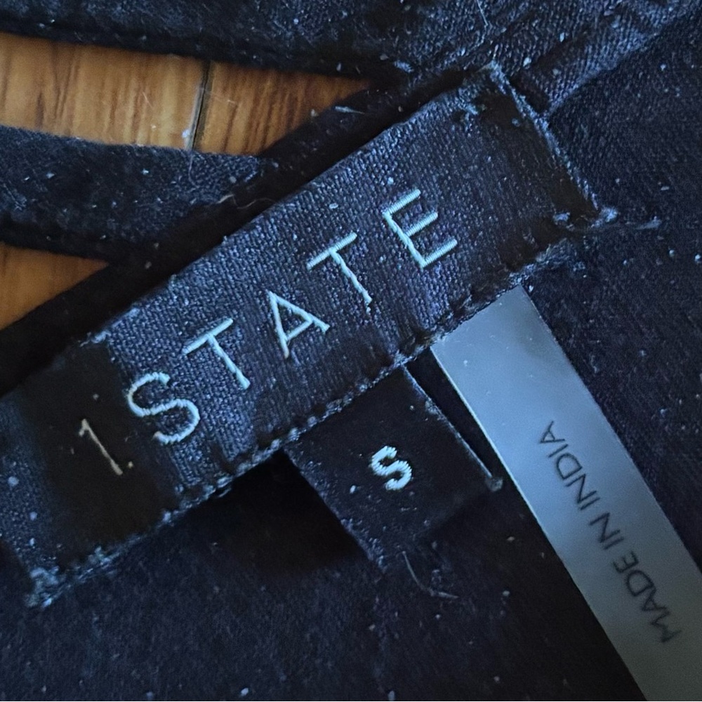1. STATE BLACK JUMPSUIT * CLASSY * FLOWY * ASYMMETRICAL HEM * 100% RAYON - Picture 9 of 11